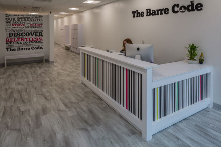 The Barre Code front desk