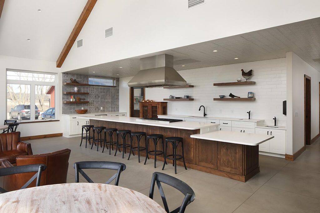 Four Winds Barn interior kitchen