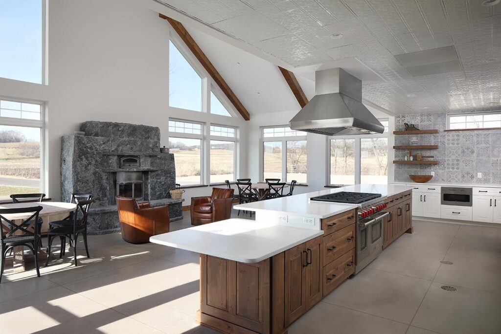 Four Winds Barn interior kitchen