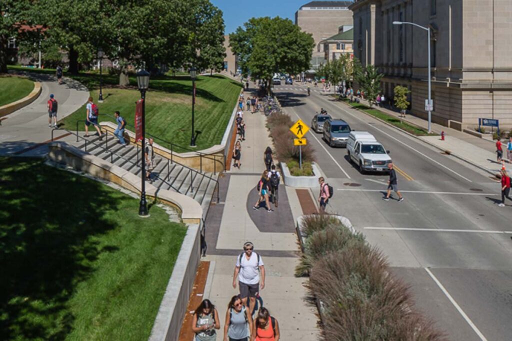 UW Library Mall exterior