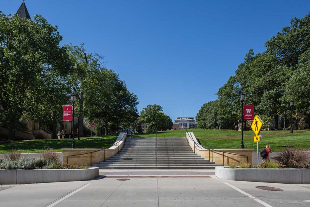 UW Library Mall exterior