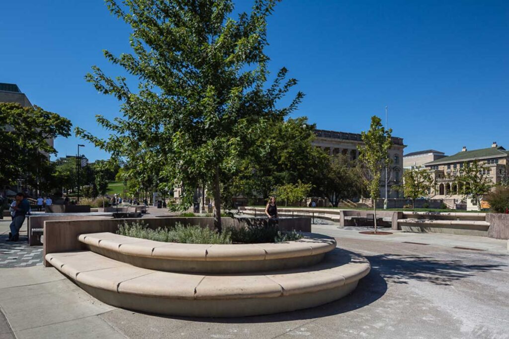 UW Library Mall exterior