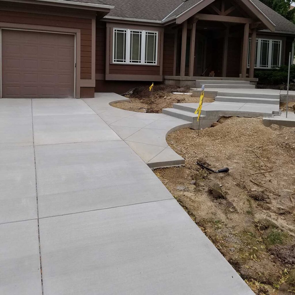 concrete driveway