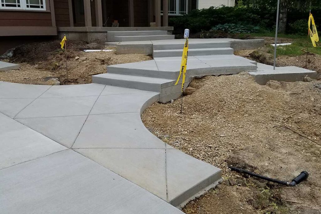 concrete driveway