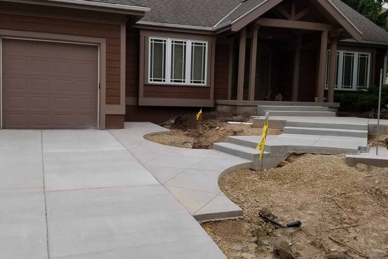 concrete driveway