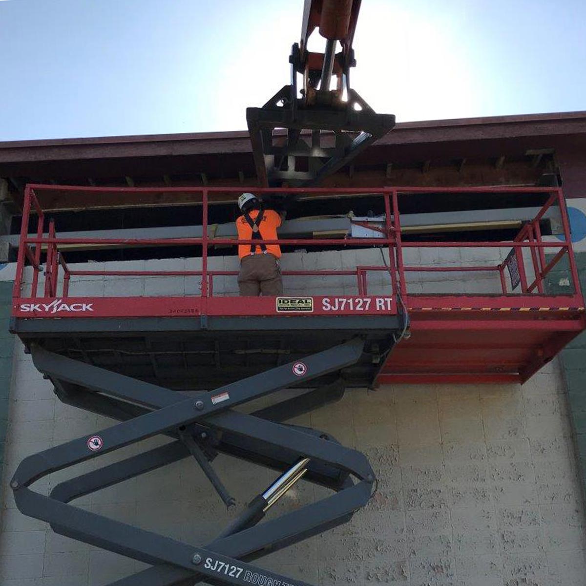 Bachmann employee on a jobsite